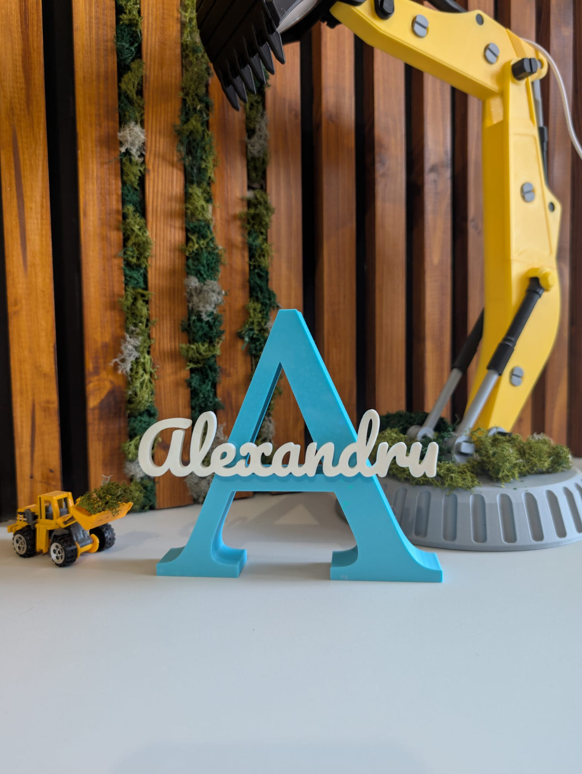 Litera personalizata A cu nume pentru copii, decor camera