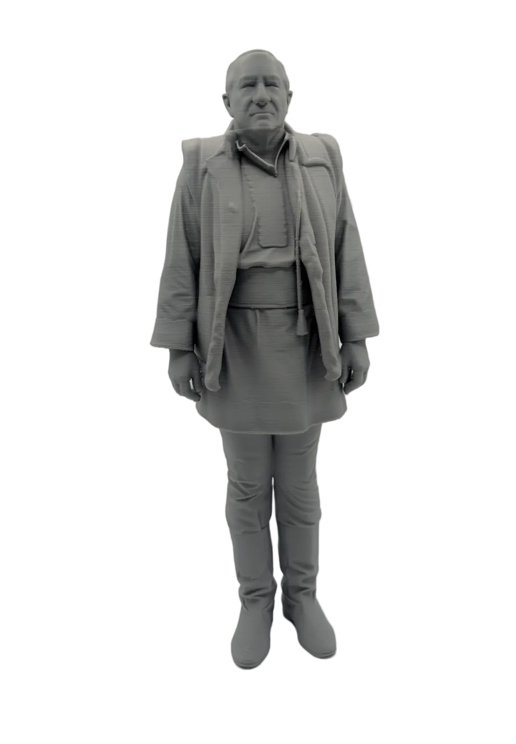 Statuetă 3D personalizată reprezentând un bărbat în picioare, realizată după fotografie.