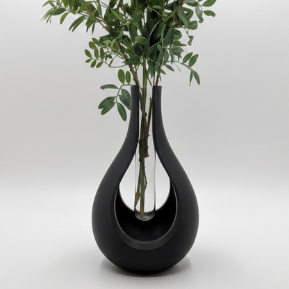 Vaza Hollow Drop 3D, Minimalista, Stil Scandinav, Eleganta, 20 cm Inaltime