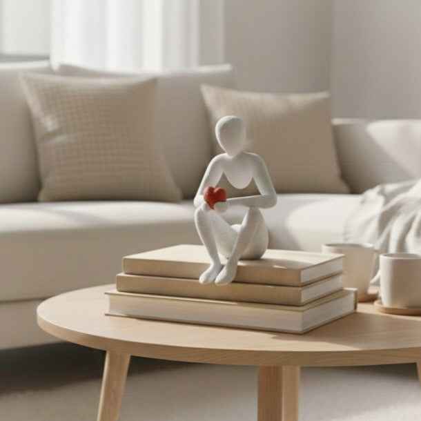Decorațiune - Eternal Bond, Stil Scandinavian, Alb