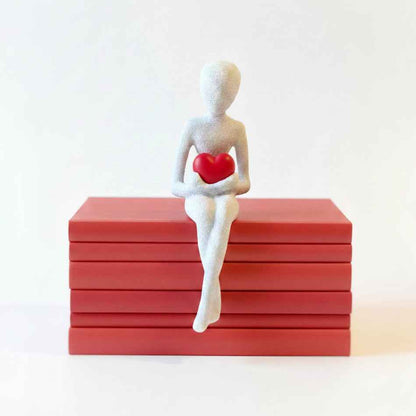 Statueta decorativă, stil scandinav, textură granulată