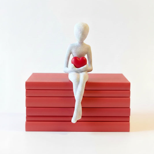 Statueta decorativă, stil scandinav, textură granulată