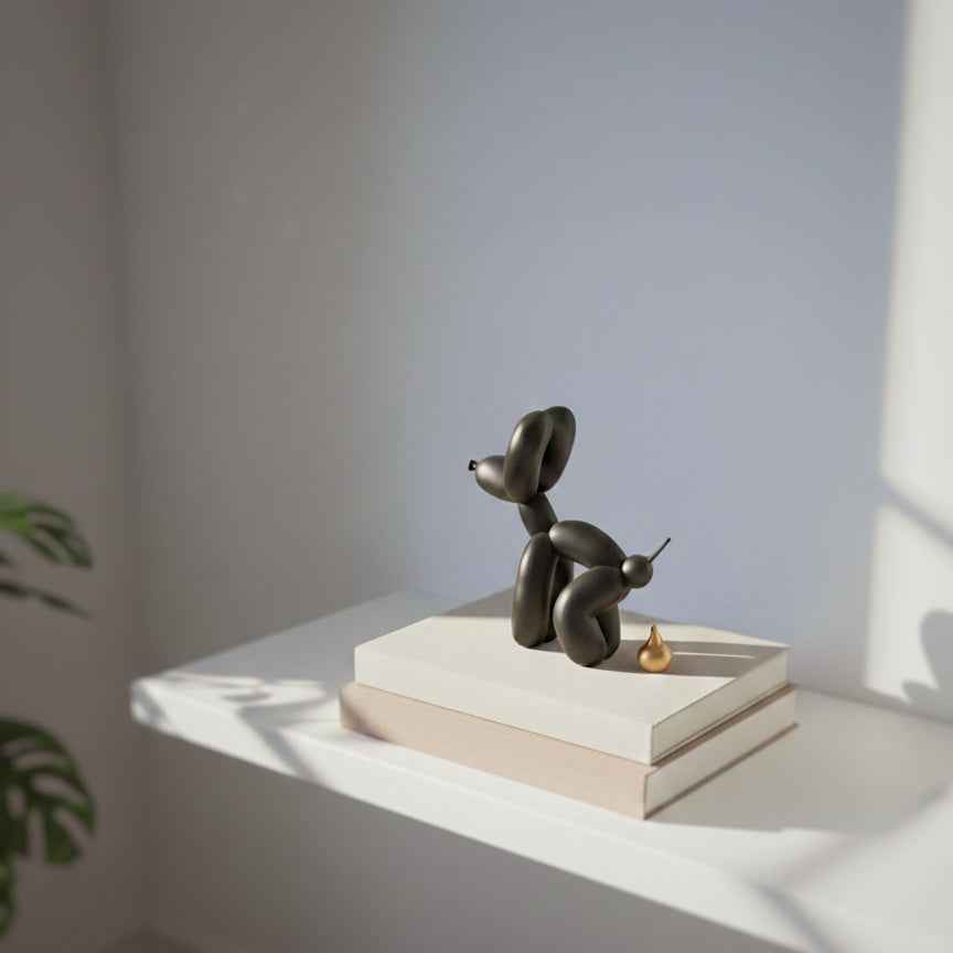 Figurina decorativa caine balon – cadou amuzant