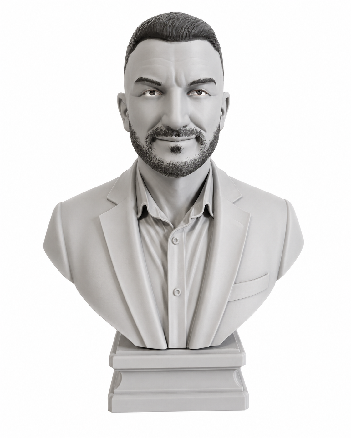 bust-3d-personalizat-barbat-pictat-manual