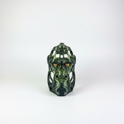 Statueta Decorativa Cap de Gorila – Black & Gold Edition
