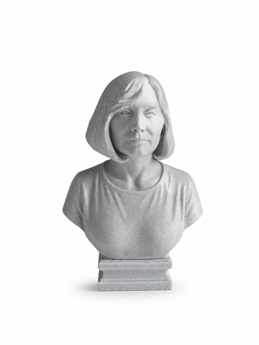 Bust 3D personalizat dupa poza, cadou decorativ realizat la comanda