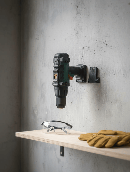 suport printat 3d compatibil cu polizor si bormasina parkside prindere pe sina