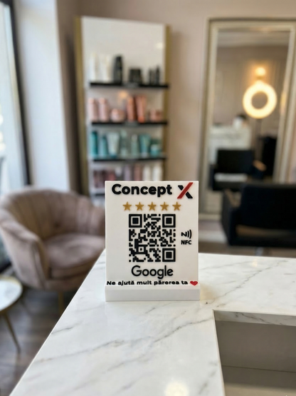 Stand recenzii Google QR NFC – Creste numarul de review-uri eficient