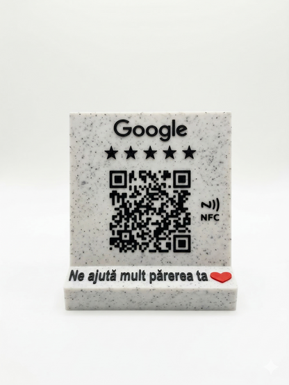Stand recenzii Google QR NFC – Creste numarul de review-uri eficient