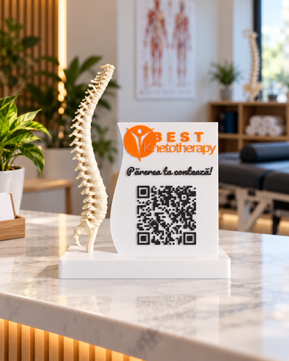 Stand QR pentru cabinet de kinetoterapie si fizioterapie